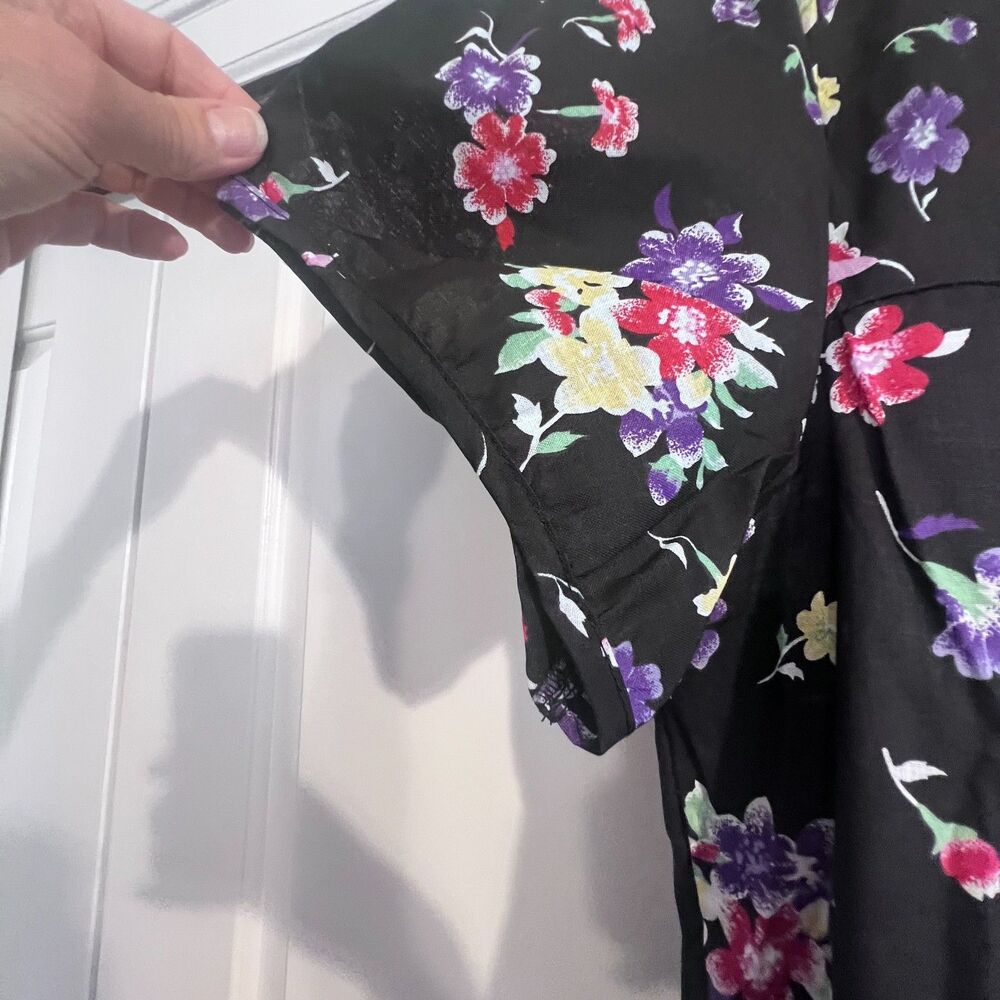 Only Necessities Cotton Blend floral print dress sz 2X pockets comfortable light - Picture 8 of 12